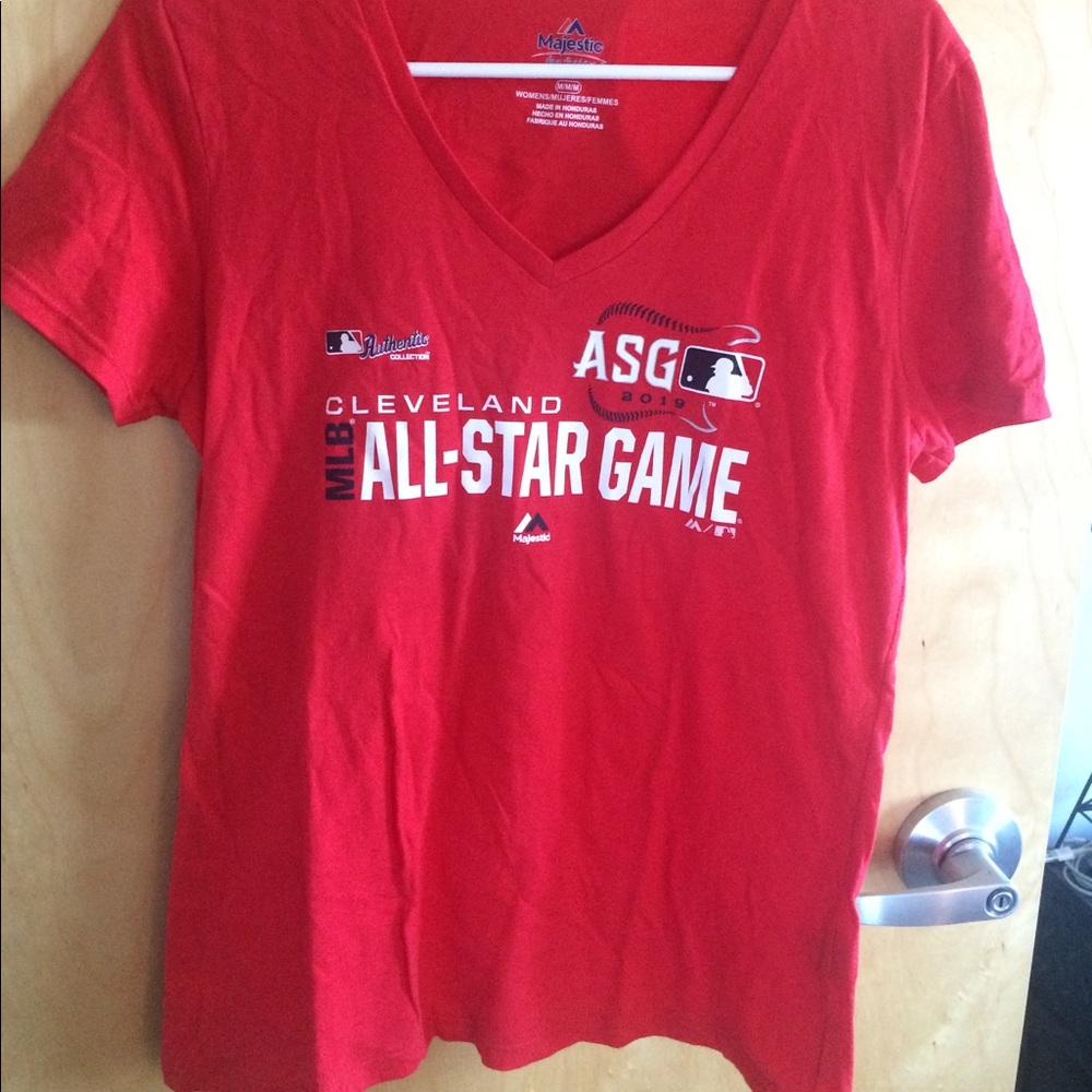 2019 MLB Cleveland All star game vneck tshirt